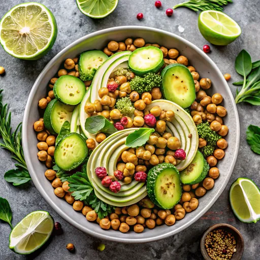 मसालेदार एवोकाडो चना चाट